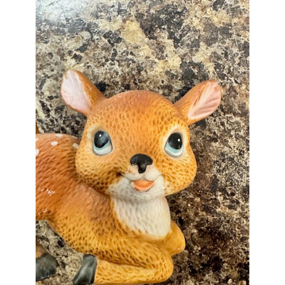 Adorable Vintage Homco Fawn Figurine